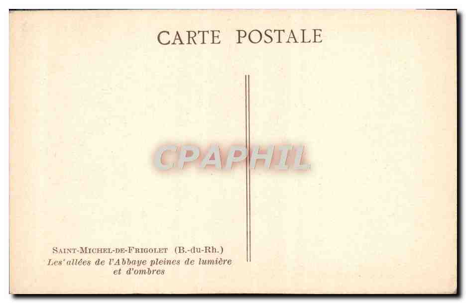 Saint-Michel-de-Frigolet — Les allées de l'Abbaye pleines de lumière et d'ombres — CPAPHIL — Reverso