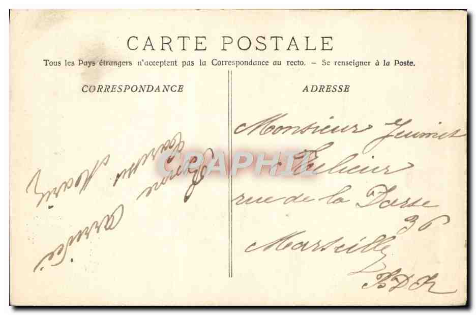Arles - Les Aliscamps - Tombeau des Consuls — Phototypie E. Lacour, Marseille — Verso