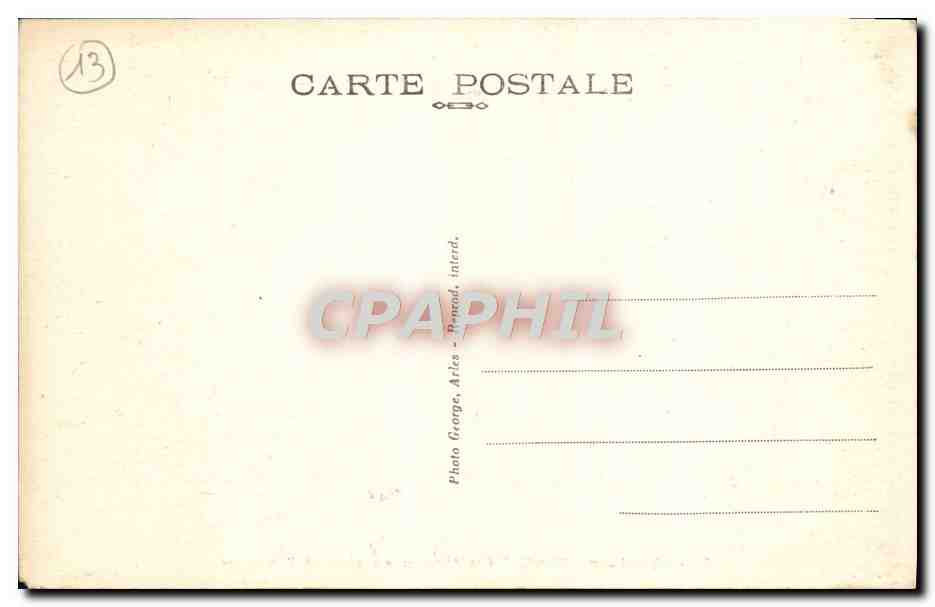 CPA Arles Sur Rhone Les Alyscamps Allee Des Tombeaux — Rückseite