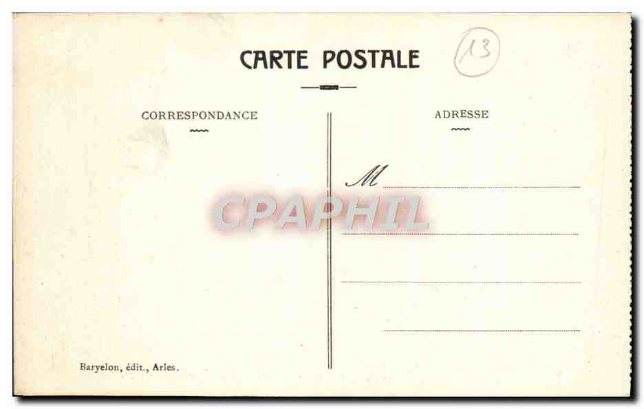CPA Arles Interieur du Cloitre Saint Trophime Galerie du 12eme — Rückseite
