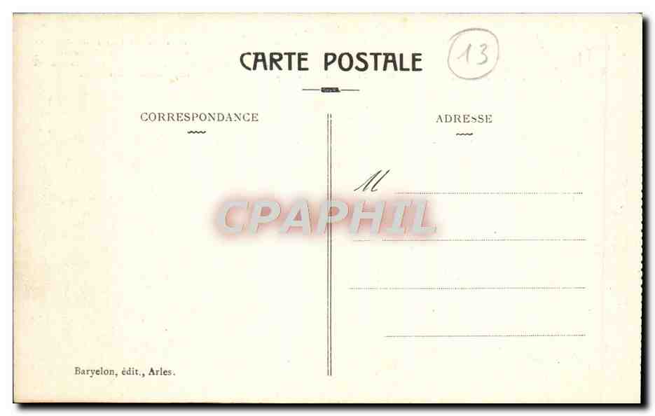 Arles - Rathaus und Place de la République — Arlés-Serie, Verlag Baryelon — Rückseite