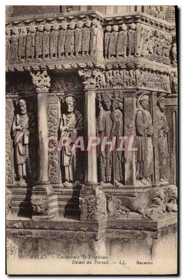 Arles — Cathédrale Saint-Trophime — Détail du Portail — LL. Shilnota