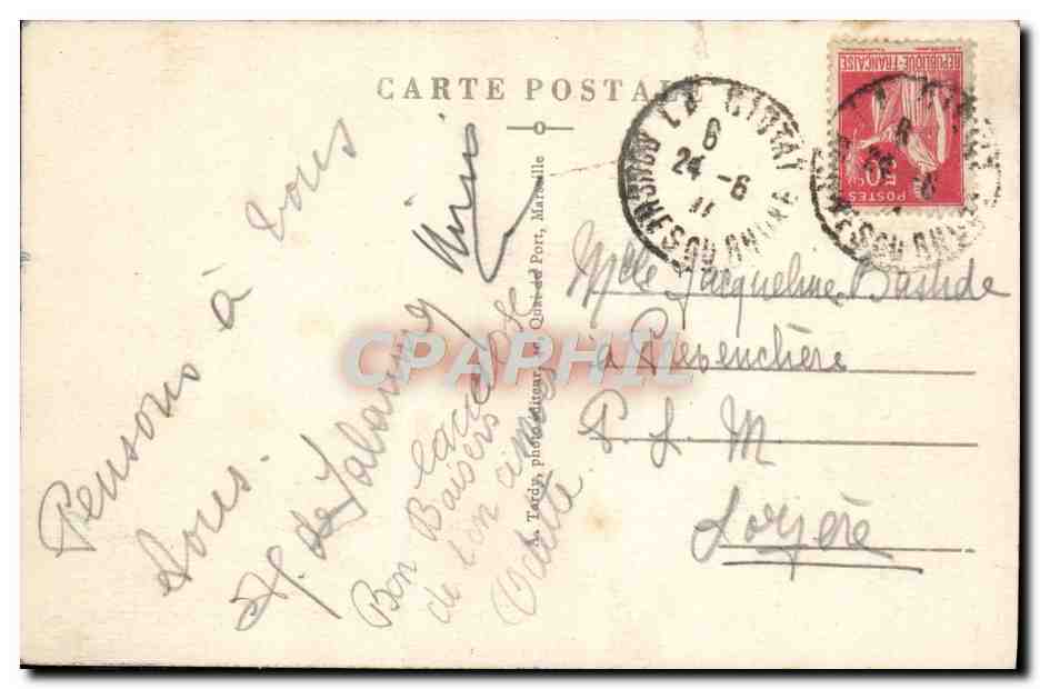 CPA La Ciotat Le Port — Rückseite