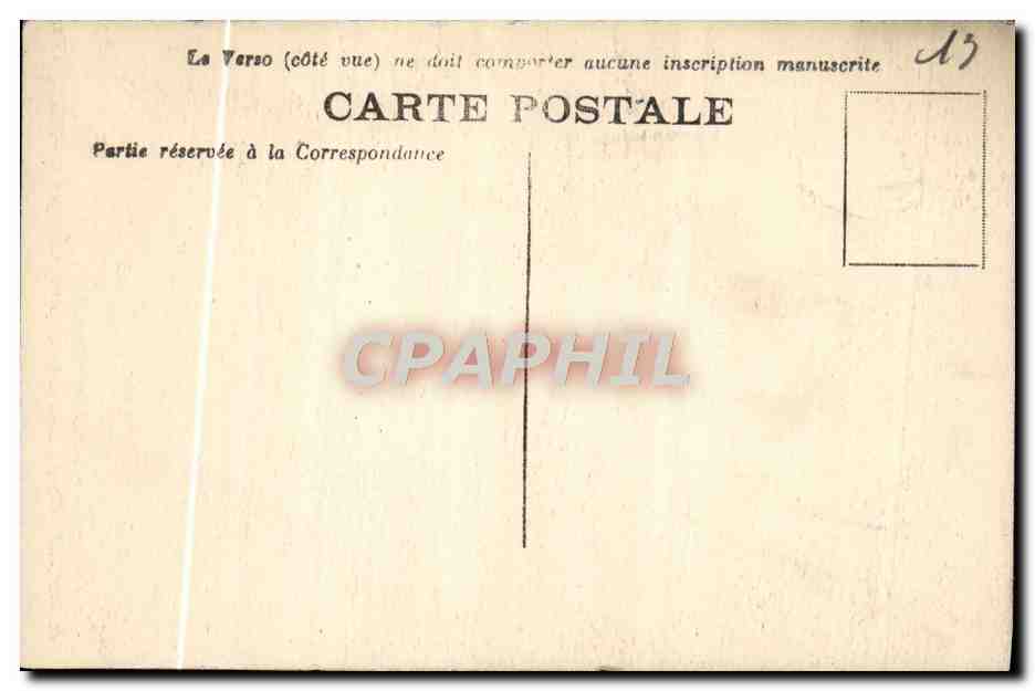 CPA Arles Musee Lapidaire Danseuse Art greco romain — Verso