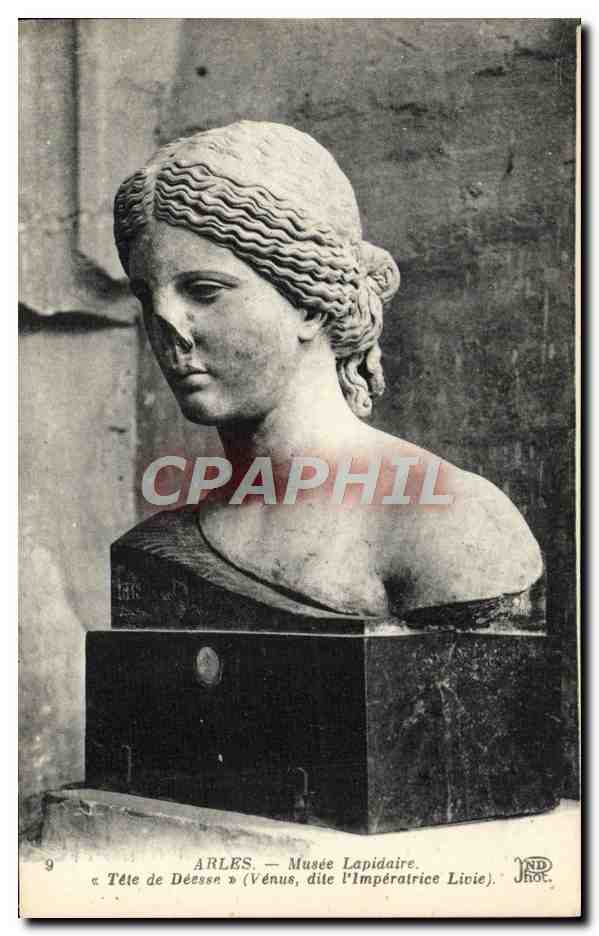 Arles — Musée Lapidaire — Tête de Déesse (Vénus dite l'Impératrice Licie)