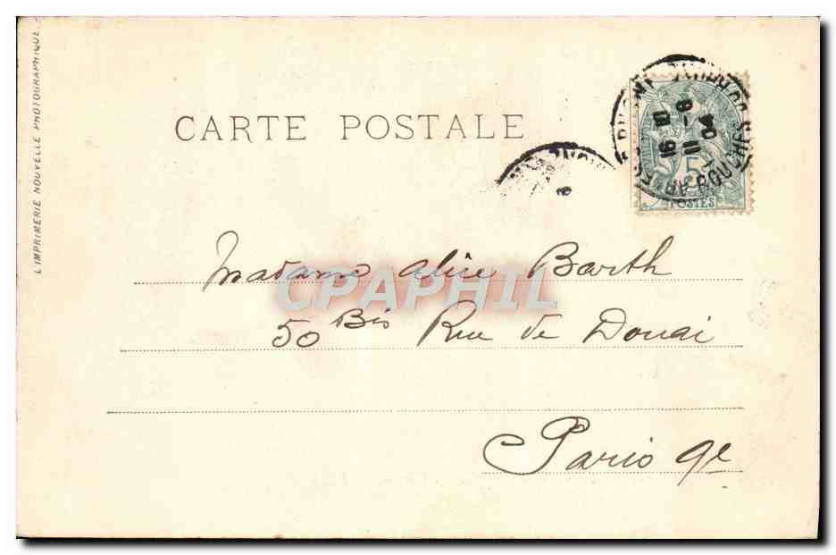 CPA Arles Les Aliscamps Le Tombeau des Consuls — Verso