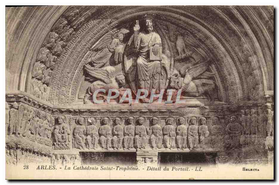Arles - Kathedrale Saint-Trophime - Detail des Portals - LL - Selecta