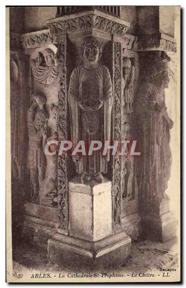 CPA Arles La Cathedrale St Trophime Le cloitre