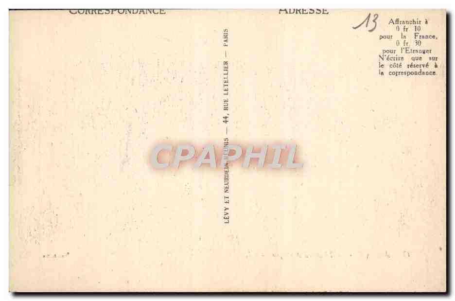 CPA Arles Le Theatre Antique — Verso