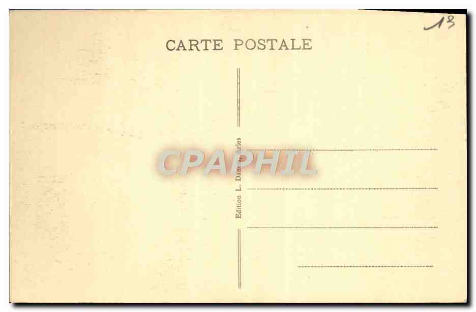 CPA Arles Cathedrale Sainte Trophime Chapiteau La nativite — Verso