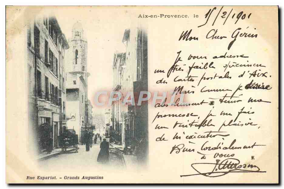 Rue Espariat - Grands Augustins — Aix-en-Provence — éditeur non visible