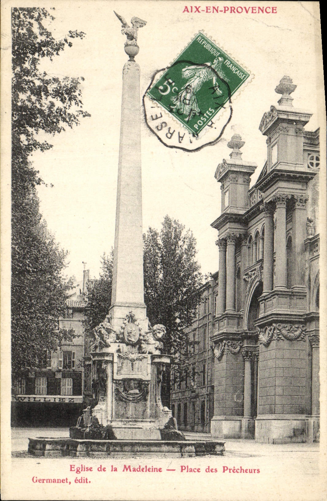 Eglise de la Madeleine — Place des Prêcheurs — Germanet, édit.