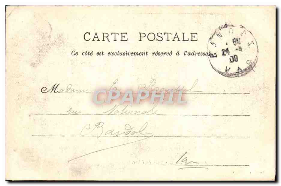 Aix-en-Provence - Bois de l'Arc — Papeterie Germanet — Verso