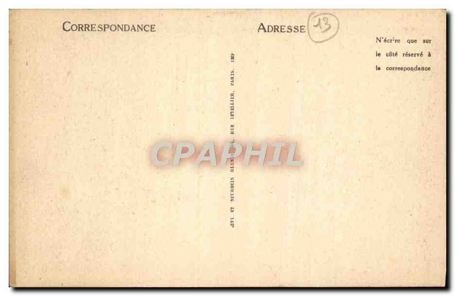 Aix-en-Provence — Maison des Galices (XVIIe Siècle) — Rue du Séminaire — L.L. — Verso