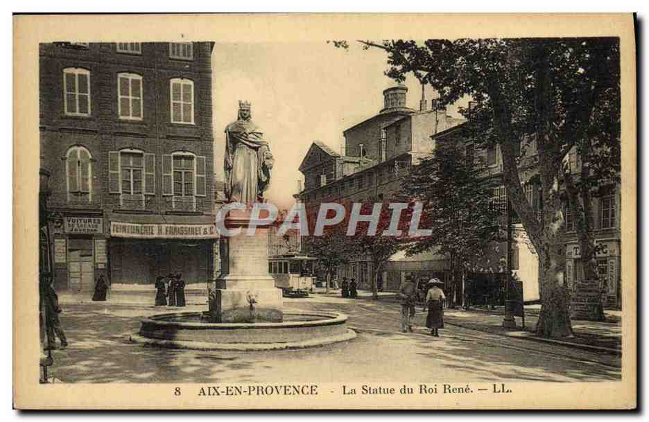 Aix-en-Provence — La Statue du Roi René — LL. — Éditeur LL. n°8