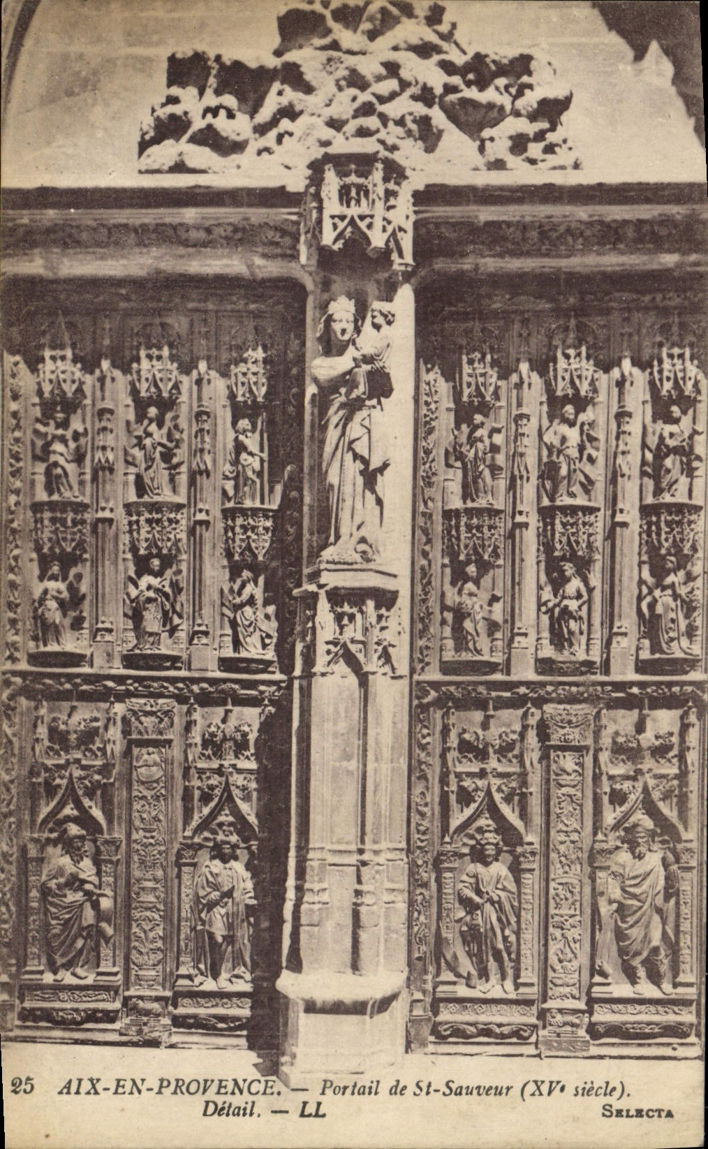 Aix-en-Provence — Portail de St-Sauveur (XVe siècle) — Selecta