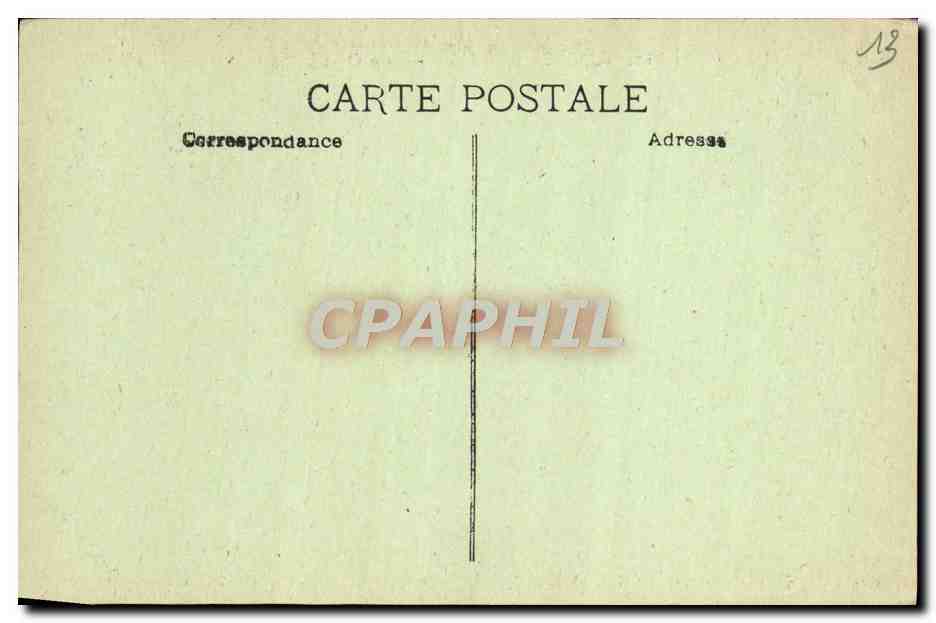 CPA Aix en Provence La Grande fontaine — Verso