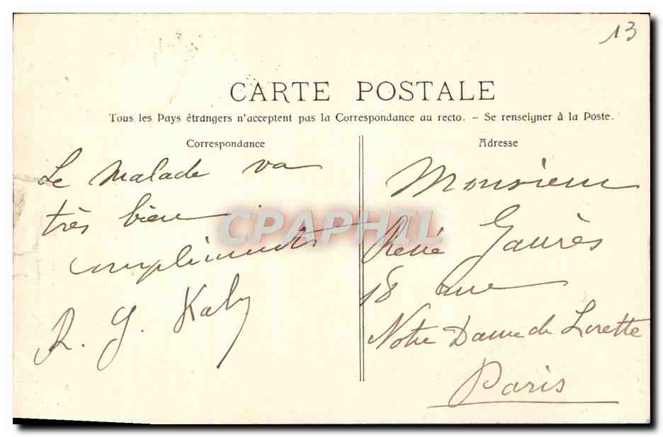 CPA Aix en Provence Fontaine Chastel Eglise de la Magdeleine — Reverso
