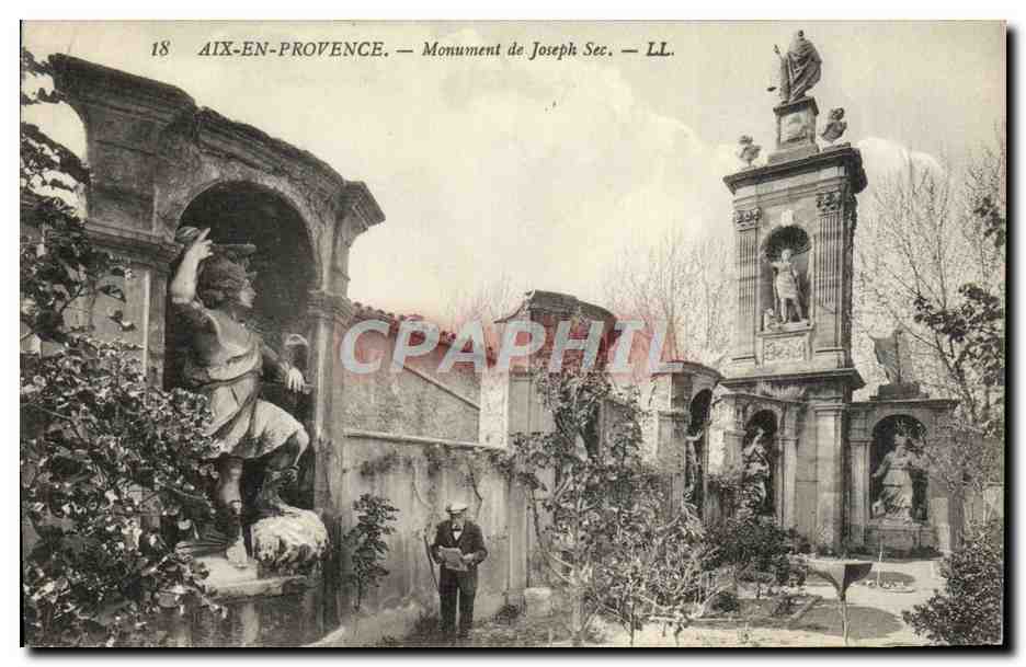 Aix-en-Provence — Monument de Joseph Sec — LL. n°18