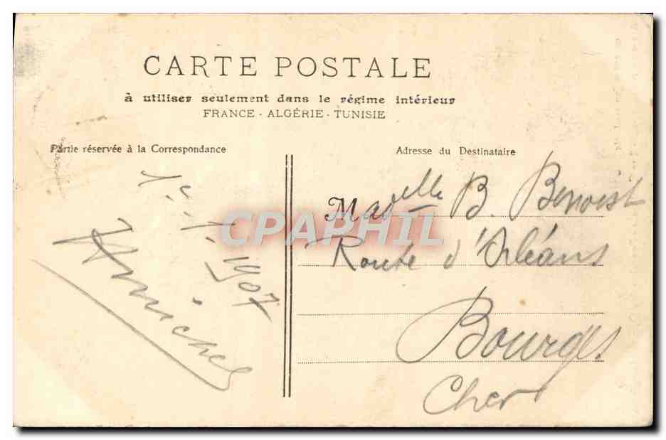 Aix-en-Provence — Rue Cardinale — Fontaine des Quatres Dauphins — collection Jaussaud — Verso