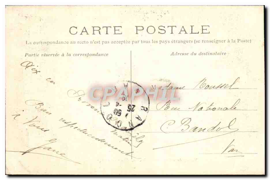 CPA Aix en Provence Vallee de l'arc et viaduc du chemin de fer — Rückseite