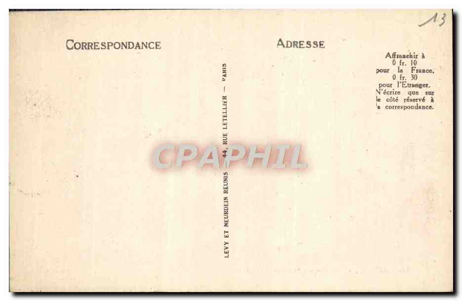 CPA Arles Les Arenes Partie Nord — Rückseite