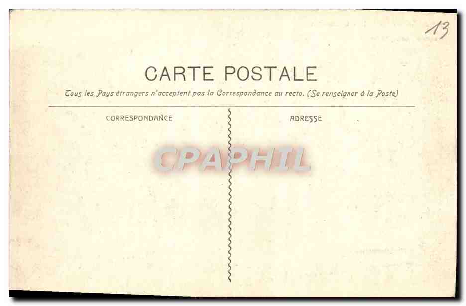 Arles - Das Palais Constantin — Serie 708, veröffentlicht von Cuenae phot. Marseille — Rückseite