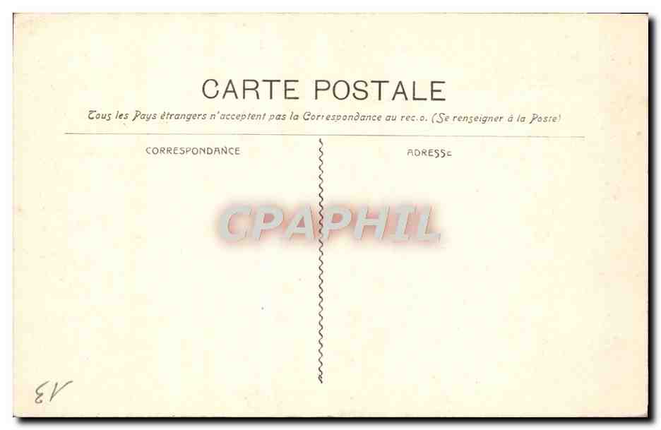 CPA Arles Interieur du Musee — Verso
