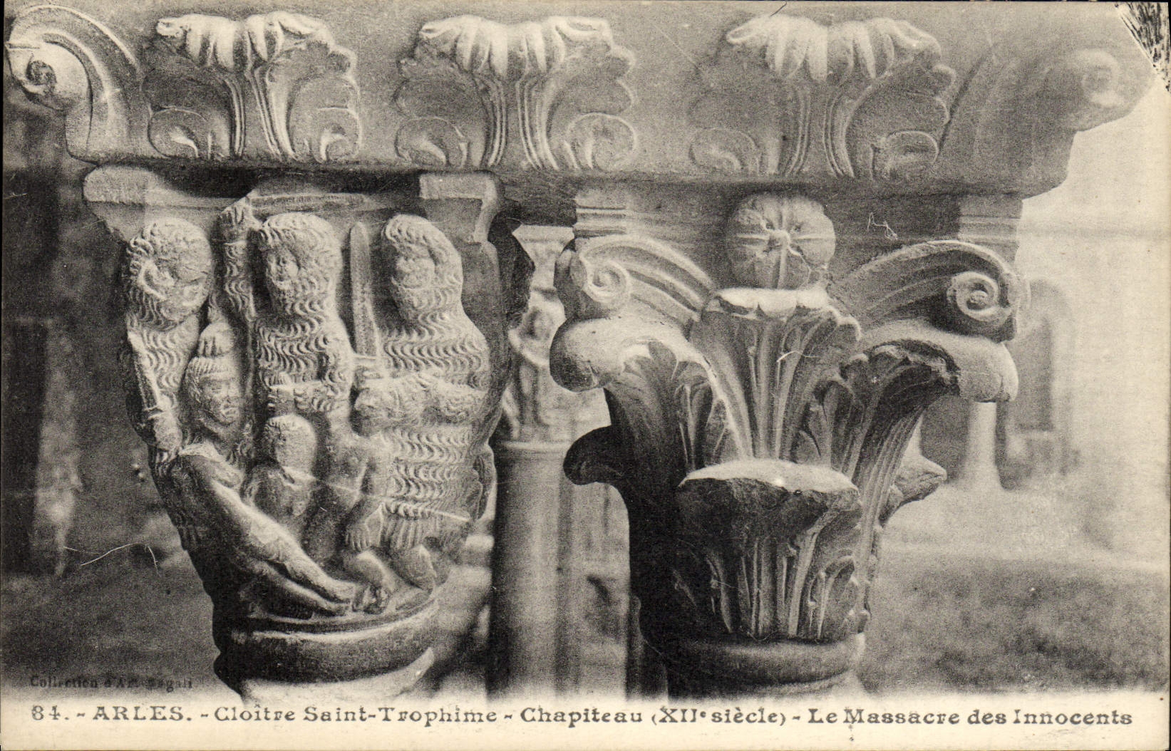 Arles - Cloître Saint-Trophime - Chapiteau (XIIe siècle) - Le Massacre des Innocents