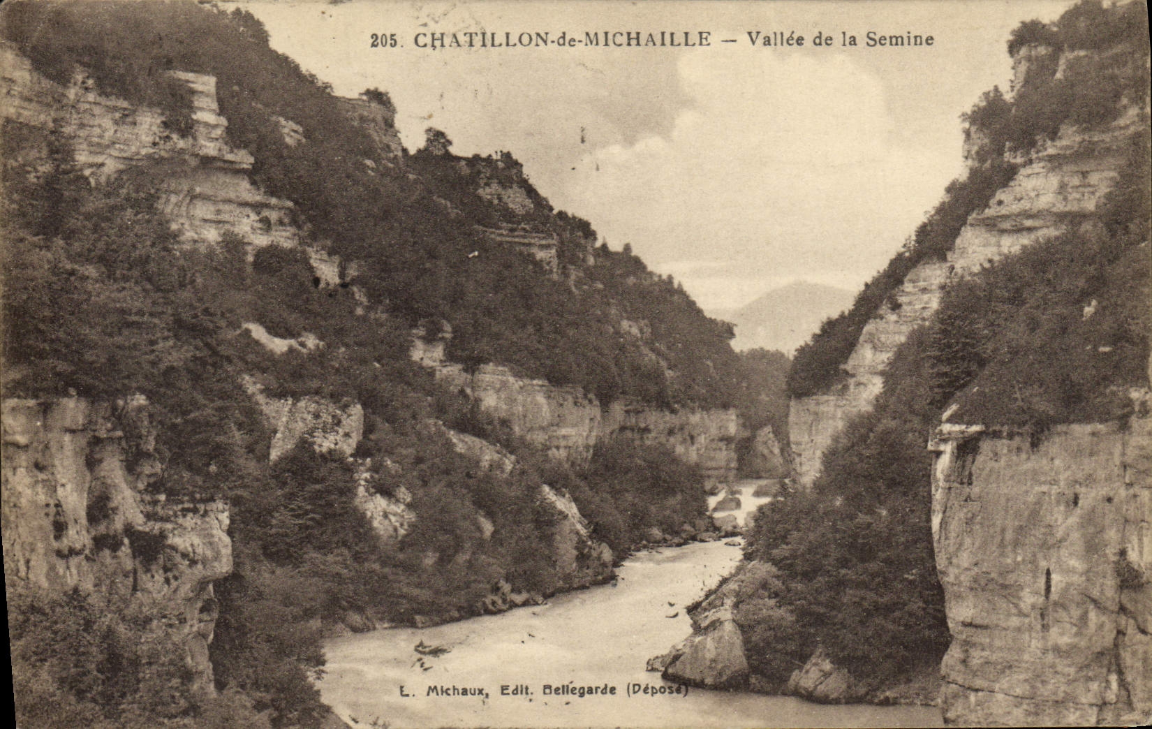 CPA Chatillon de Michaille Vallee de la Semine