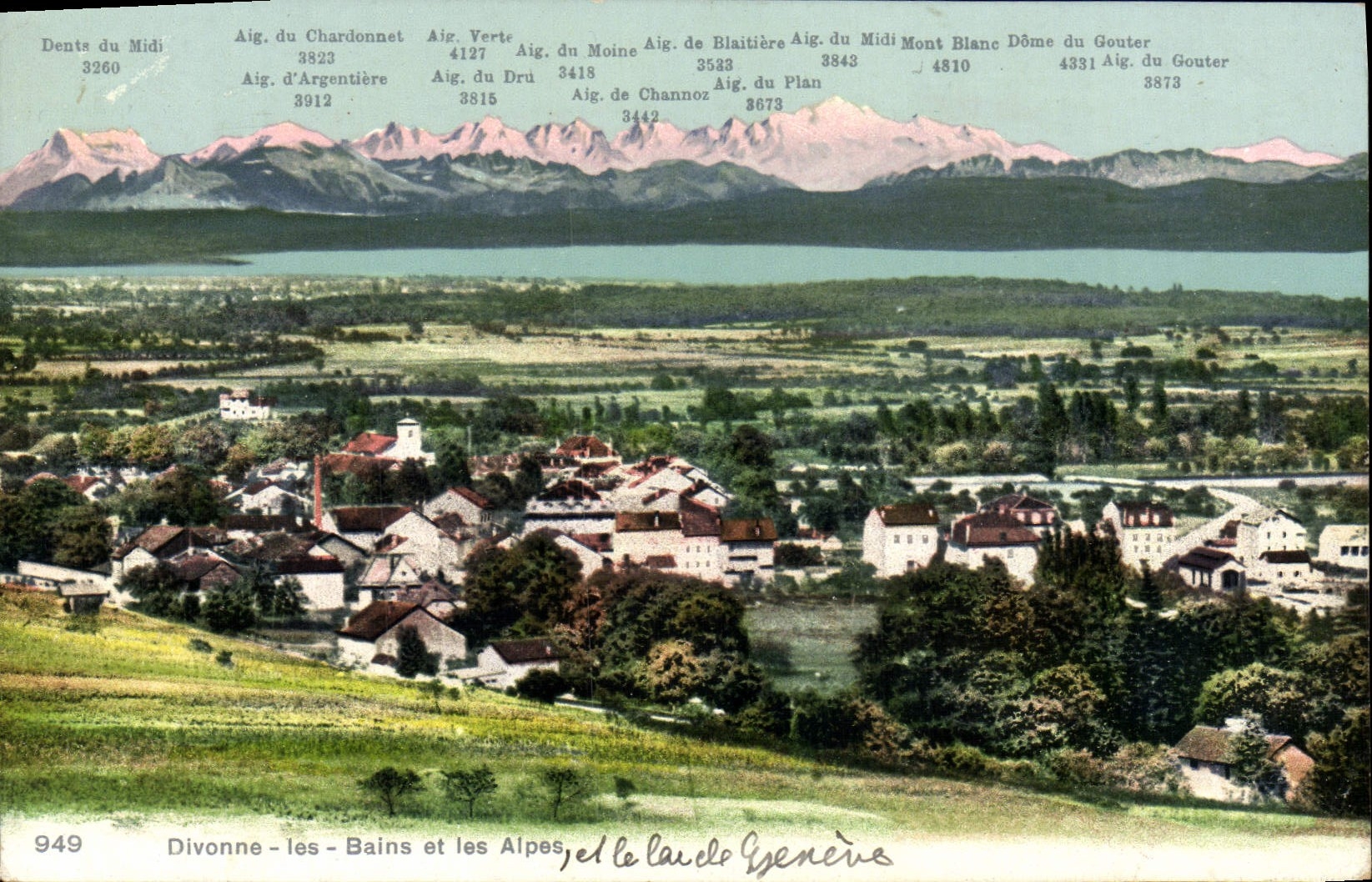 CPA Divonne les Bains et les Alpes