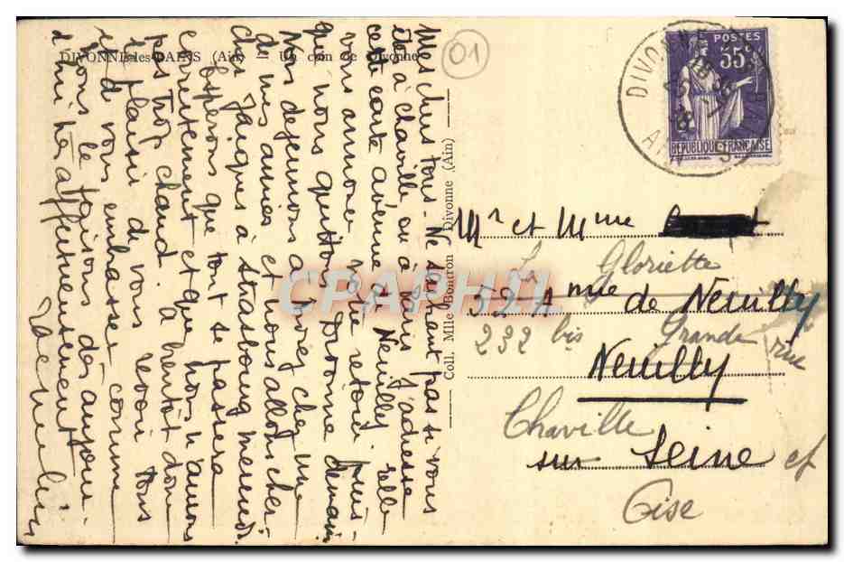 CPA Divonne les Bains  — Rückseite