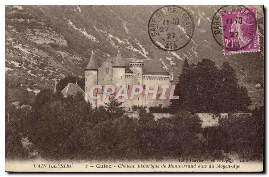 CPA Culoz Chateau de Montverrand date du Moyen Age