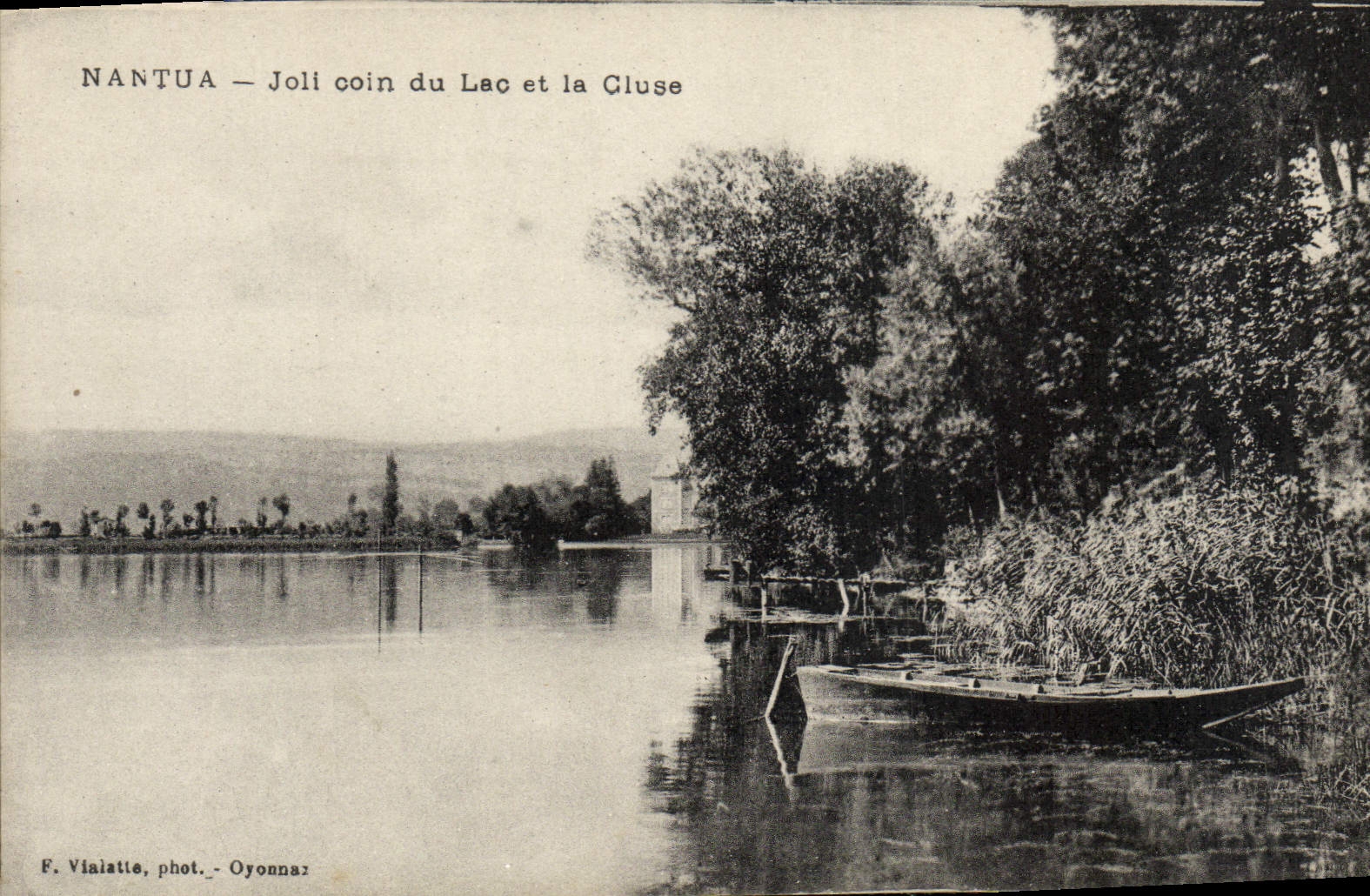 Nantua — Joli coin du Lac et la Gluse — F. Vlaiatte, phot. - Oyonnaz
