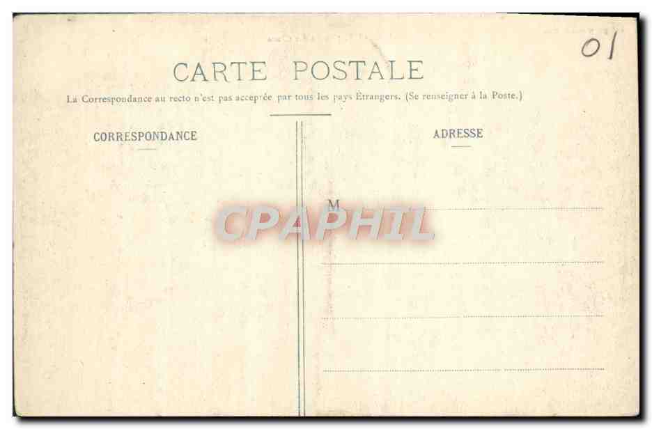 CPA Nantua Pris de la Cluse — Verso