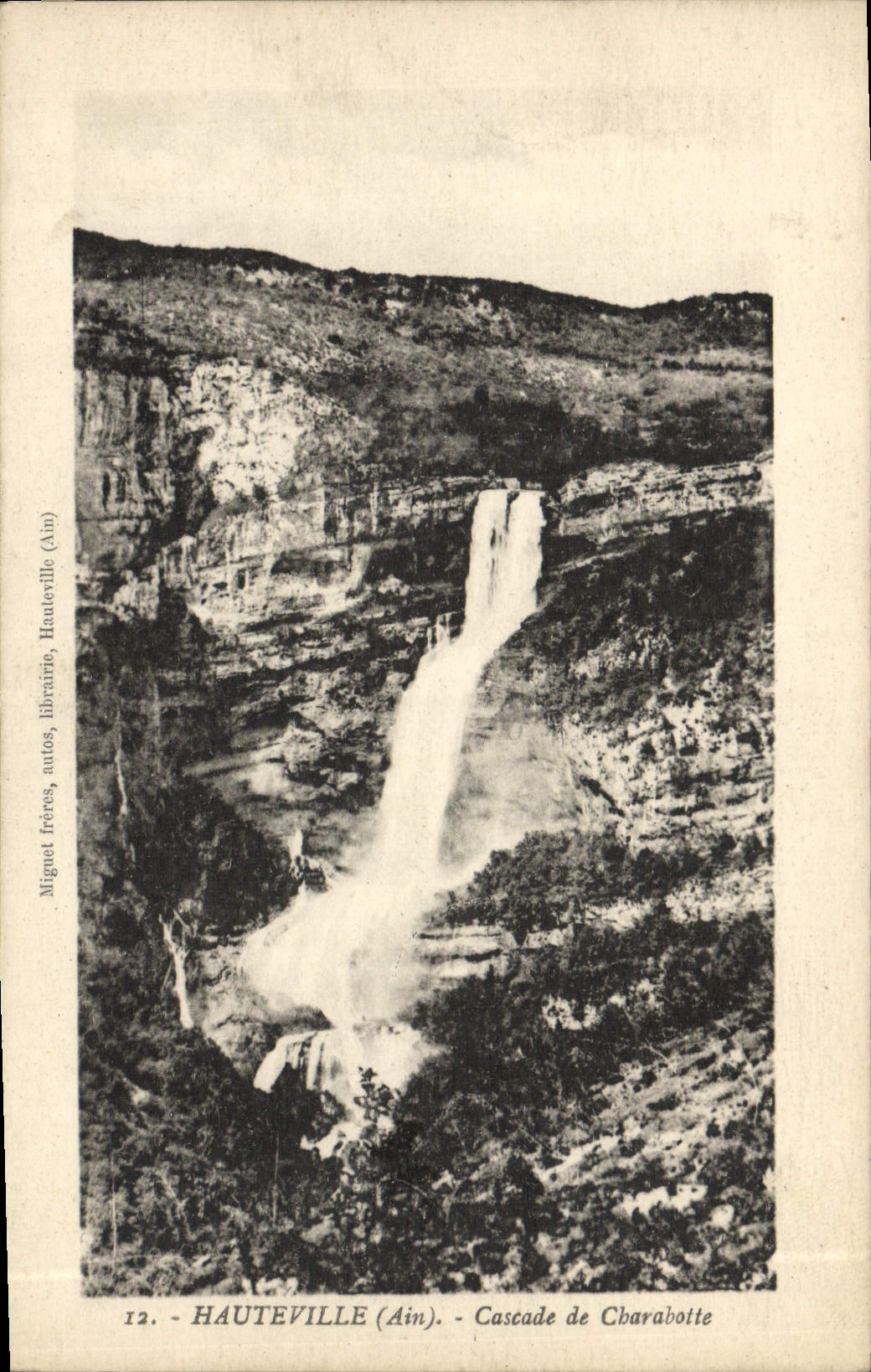 Hauteville (Ain) — Cascade de Charabotte — Miguel Frères, Hauteville (Ain)