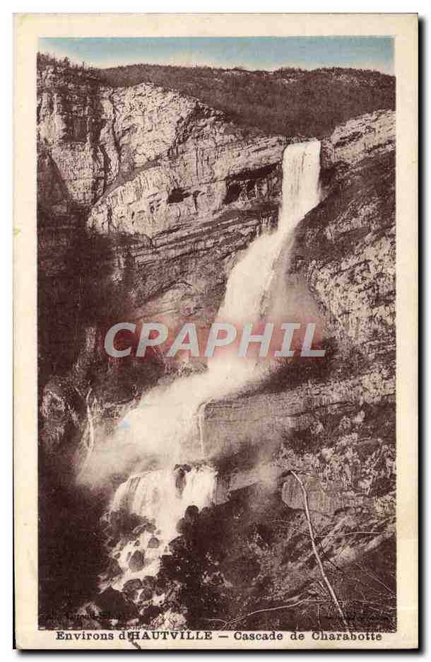 CPA Environs d'Hauteville Cascade de Charabotte