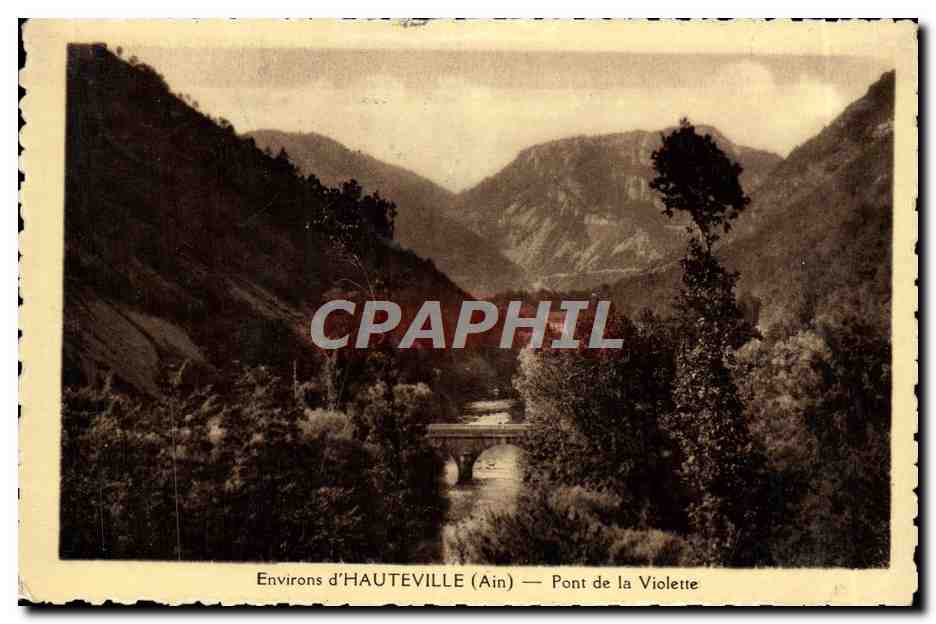 CPA Environs d'Hauteville Pont de la Violette