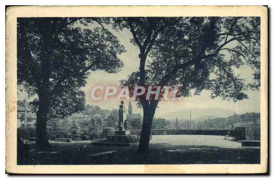 CPA Belley Le Monument de Brillat Savarin et le Promenoir