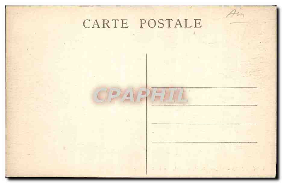 CPA Perouges Maison de Herriot Rue du Tambour — Rückseite