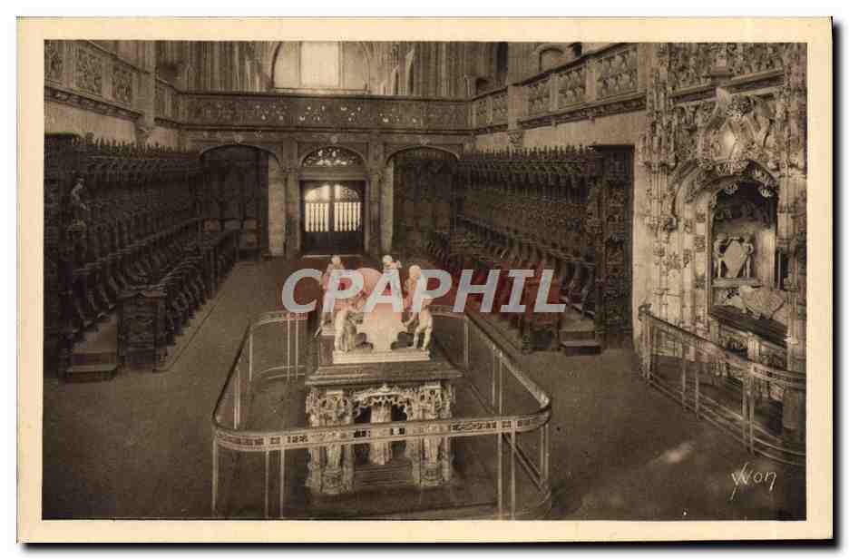 CPA Bourg Eglise De Brou Le choeur et le mausolee de Philibert le Beau