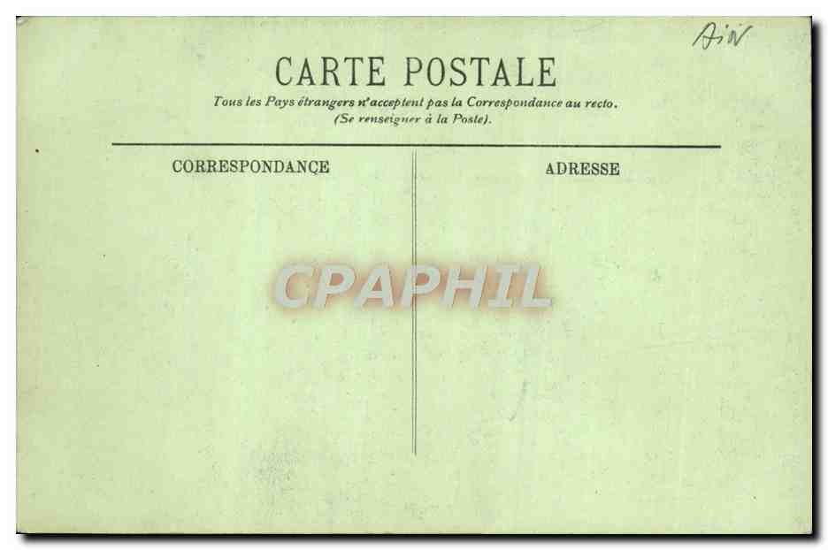 CPA Bourg Eglise De Brou — Verso
