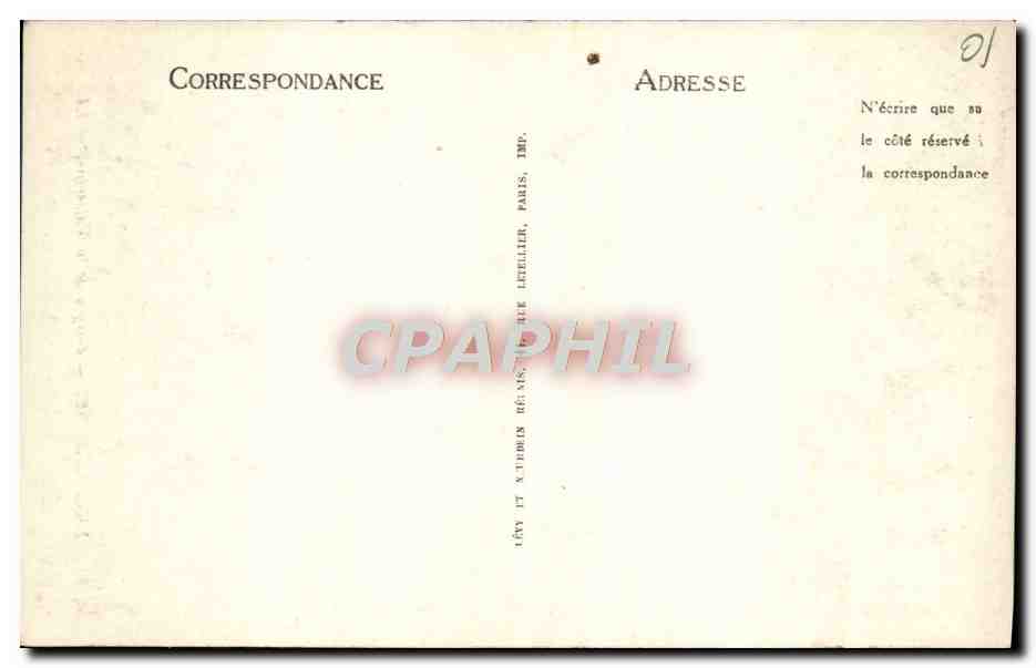 CPA Bellegarde Gorges de la Valserine — Rückseite