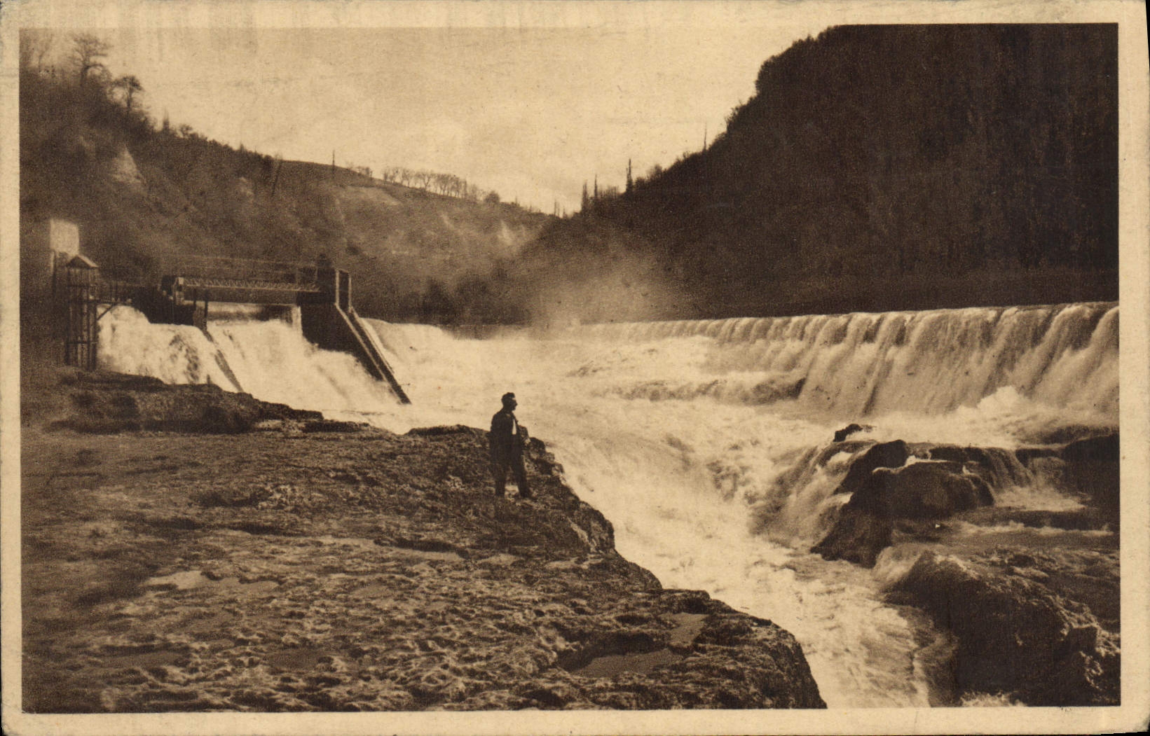 CPA Bellegarde Perte du Rhone Les Barrages