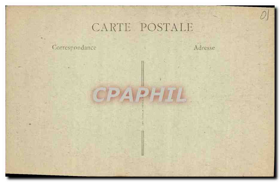 CPA Environs de Bellegarde Passerelle d'Arlod — Rückseite