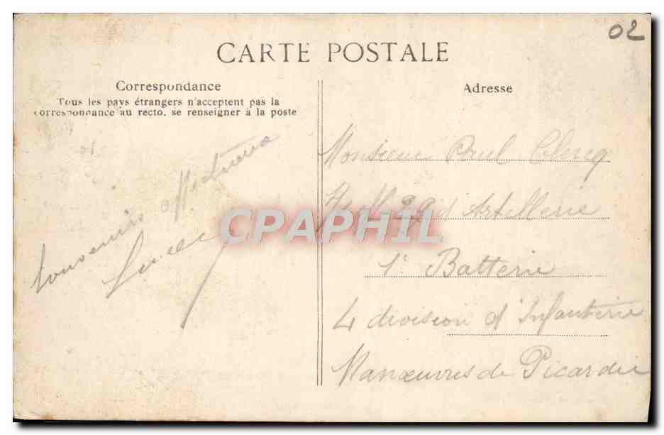 Braine — Petit pont construit sous Charlemagne — Mme Houtlette, éditeur G.N. n°1 — Rückseite