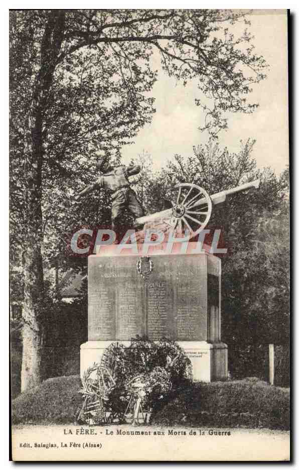 La Fère — Der Kriegsdenkmal — Verlag Balugian, La Fère (Aisne)