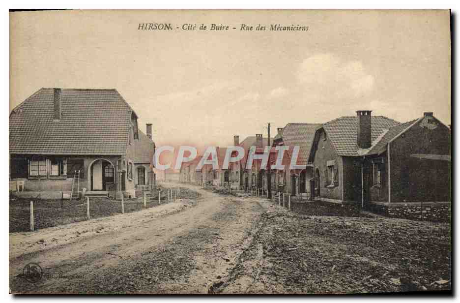 CPA Hirson Cite de Buire Rue des mecaniciens 