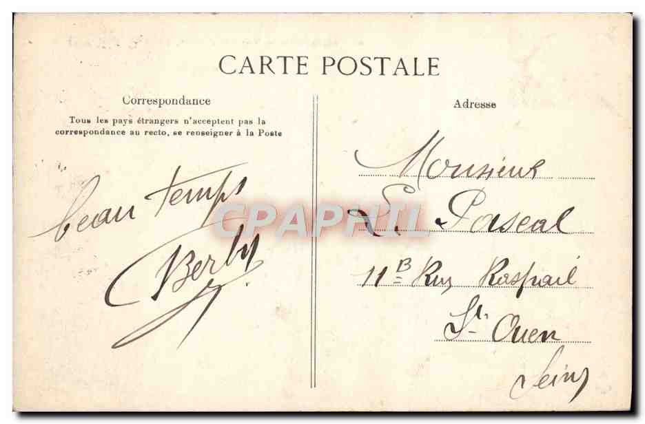 CPA Soissons Vue sur l'Aisne prise du Mail  — Rückseite