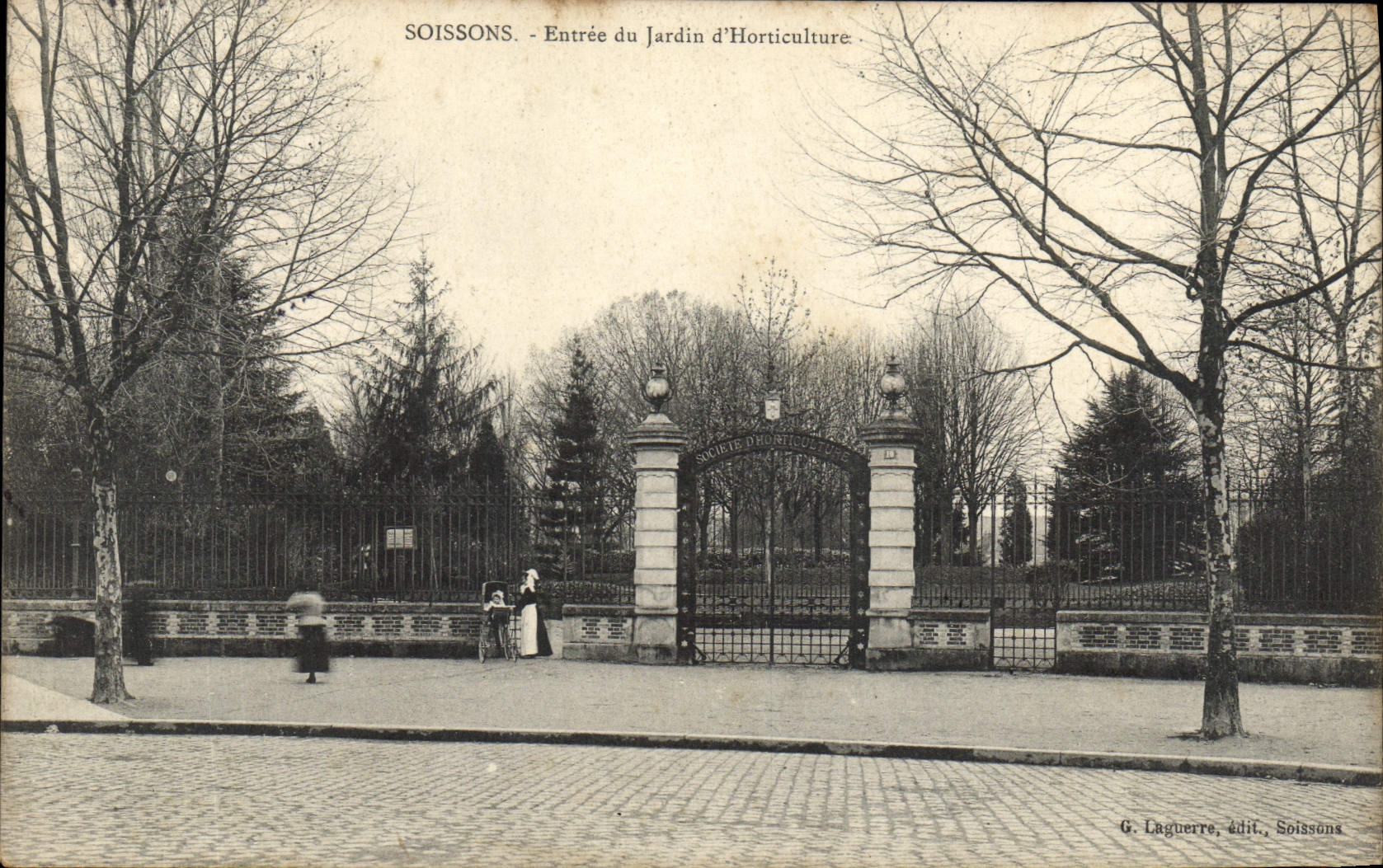 Soissons - Entrée du Jardin d'Horticulture — G. Laguerre, édit., Soissons